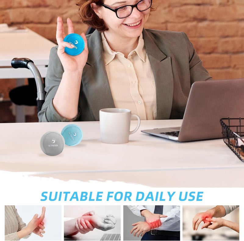 LETREEN Stress Ball, Tri-Density Stress Balls for Adults & Grip Strengthening, Squeeze Balls for Hand Therapy, Squishy Stress Ball, Hand Strengthener Ball, Hand Balls for Therapy - Image 5